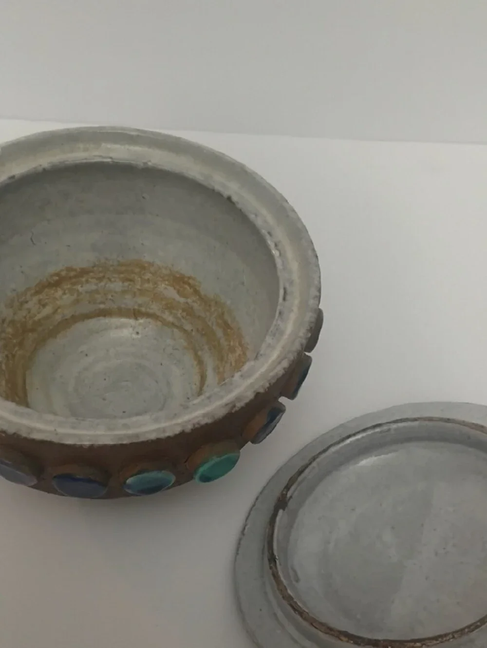 Bitossi Italy MidCentury Pottery Bowl  Signed Vintage Estate Aldo Londi